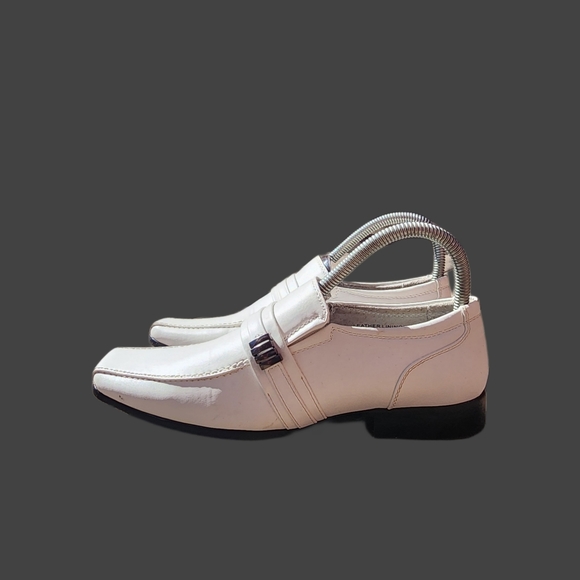 Bonafini Collection Boys/Men White Dress Shoes Size 4.5 - Picture 5 of 12